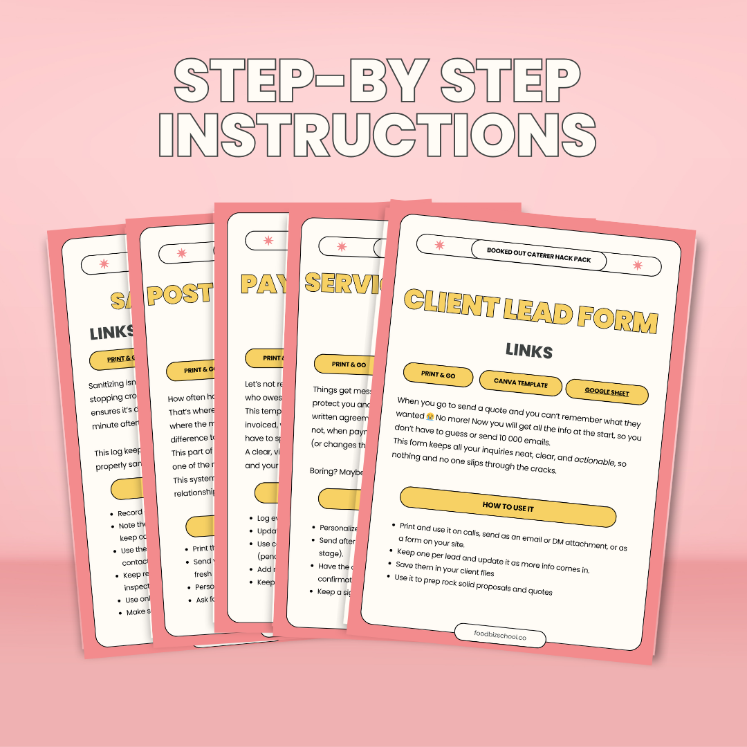 The Booked-Out Caterer Hack Pack
