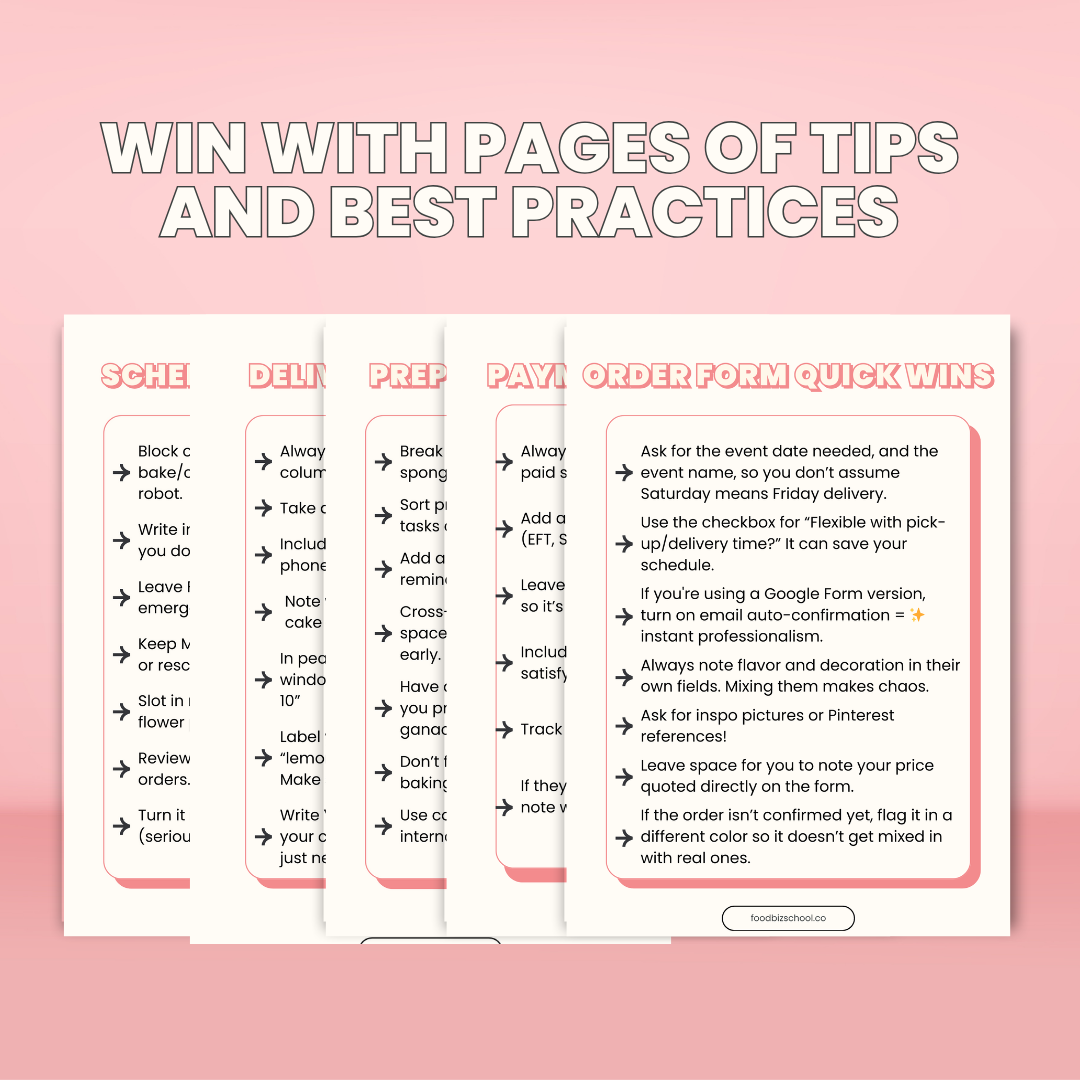 Home Bakery Hack Pack + Templates Tips