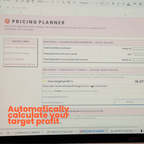 The Pricing Planner + Dashboard