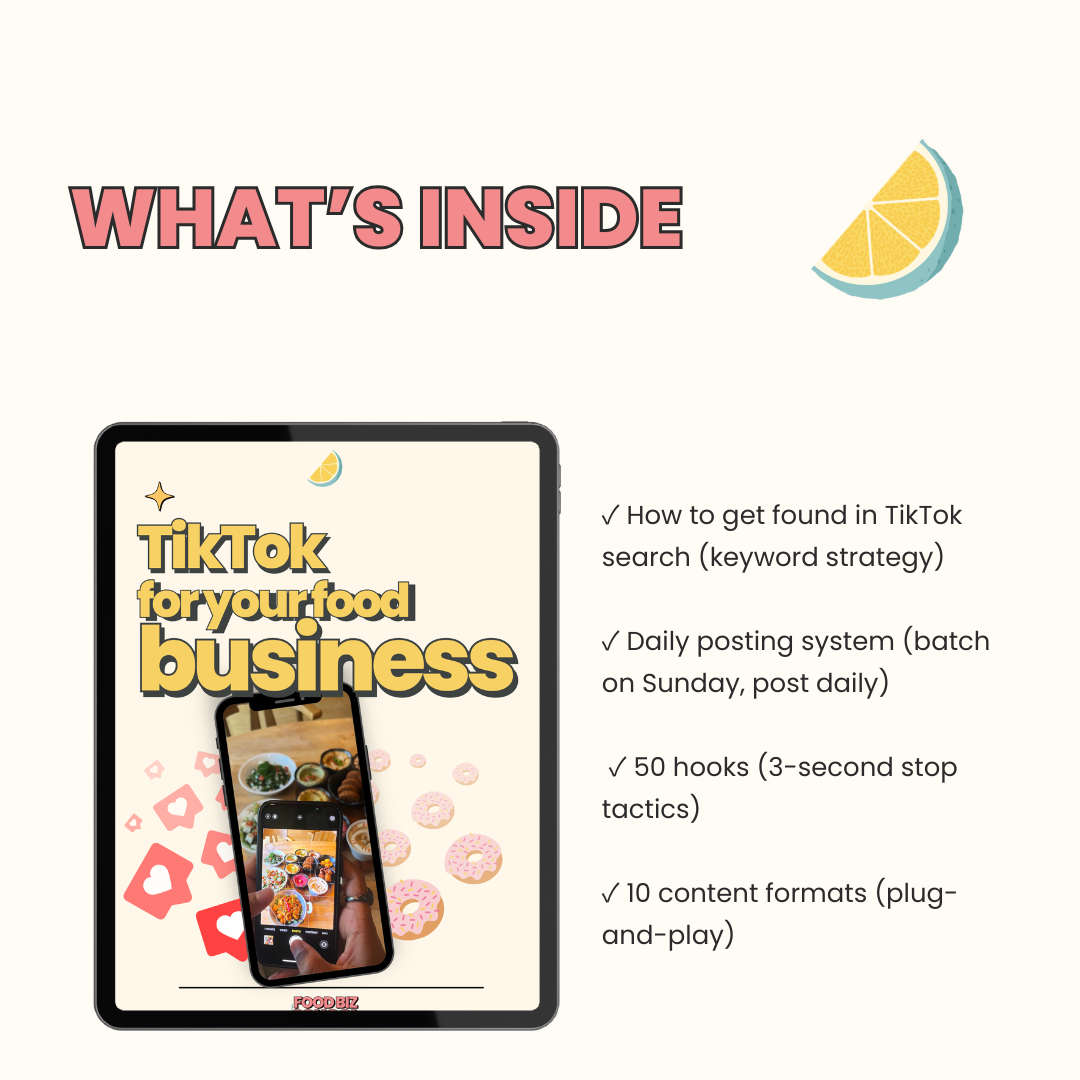 TikTok for your Food Business