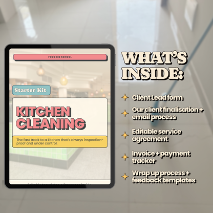 The Kitchen Cleaning Starter Kit + Templates