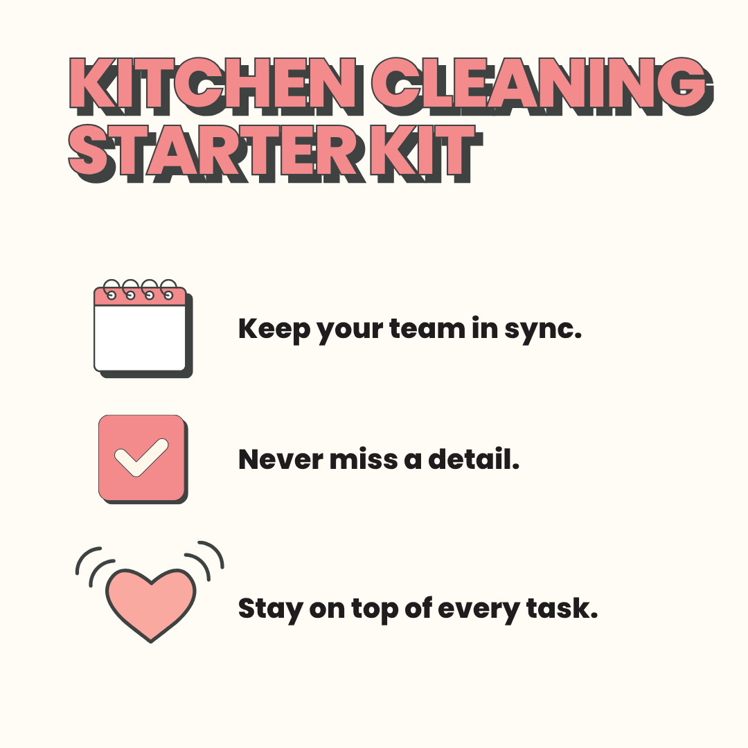 The Kitchen Cleaning Starter Kit + Templates