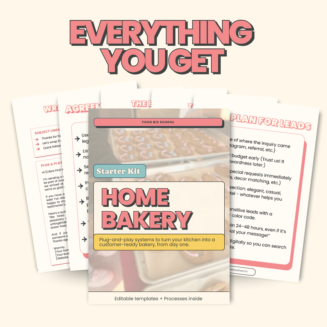 Home Bakery Starter Kit + Templates