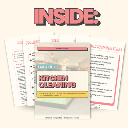 The Kitchen Cleaning Starter Kit + Templates