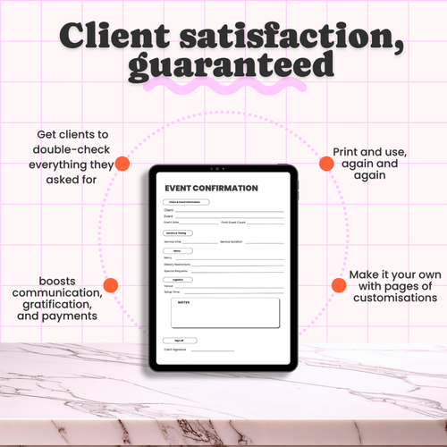 Catering Confirmation Form