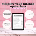 Deep Cleaning Checklists - Templates for Professional and Home Kitchens
