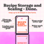 The Recipe Card Template