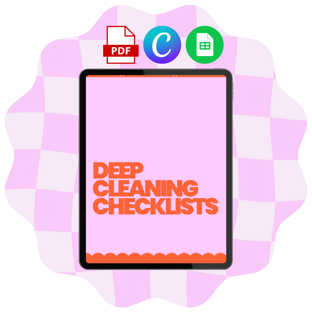 Deep Cleaning Checklists - Templates for Professional and Home Kitchens