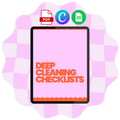 Deep Cleaning Checklists - Templates for Professional and Home Kitchens