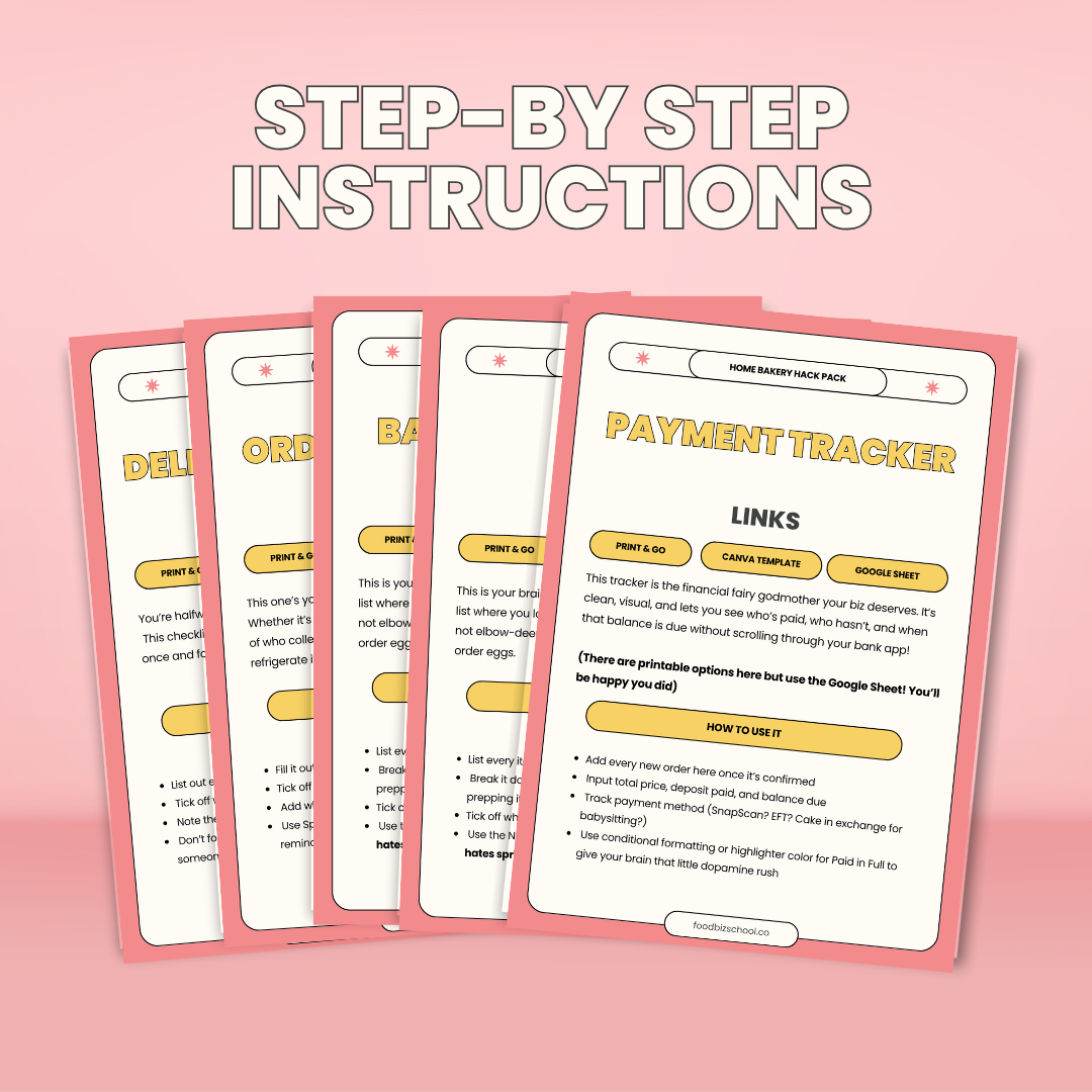 Home Bakery Starter Kit + Templates