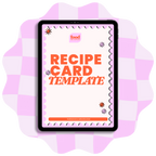 The Recipe Card Template