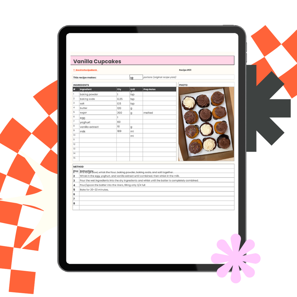 The Recipe Card Template