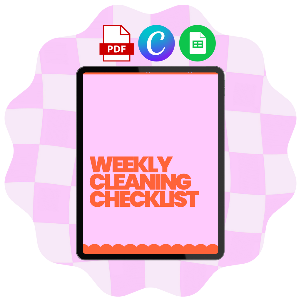 Weekly Cleaning Checklists - For Professional and Commercial Kitchens